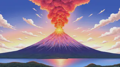 火山の噴煙で正確な時報、気象庁試験 - Style 1