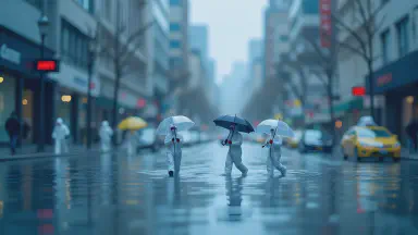 Cities Turn Into Bio-Villages Amid Rainy Season, Umbrellas Certified as Protective Gear - Style 8
