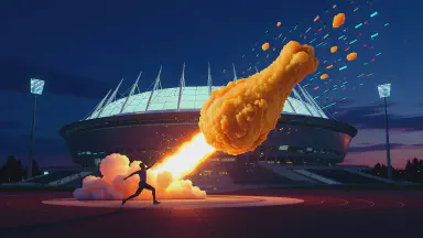 Olympics Introduces Fried Chicken Shot Put, No Room for 'Oil' Mistakes - Style 4