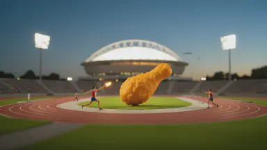 Olympics Introduces Fried Chicken Shot Put, No Room for 'Oil' Mistakes - Style 5