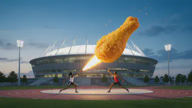 Olympics Introduces Fried Chicken Shot Put, No Room for 'Oil' Mistakes - Style 6