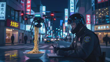 Smart Chopsticks Issue Arrest Notices for Illegal Slurping Sounds - Main Image