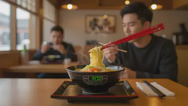 Smart Chopsticks Issue Arrest Notices for Illegal Slurping Sounds - Style 5