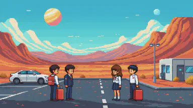 AI Field Trip Agency Sets Meeting Point on Mars - Style 8
