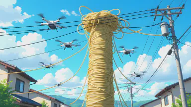Soba Delivery Drones Tangle Mid-Air, Cause Blackout - Style 4