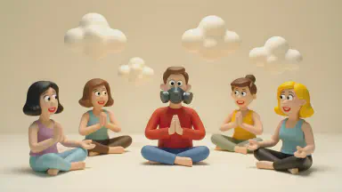 Silent Fart Yoga Studio Maintains Sacred Quiet - Style 1