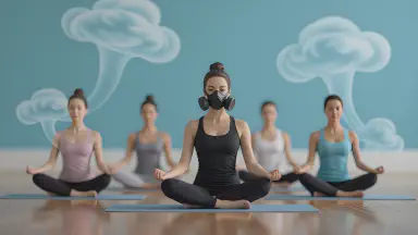 Silent Fart Yoga Studio Maintains Sacred Quiet - Style 4
