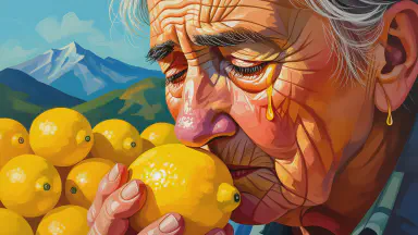 National Senior Federation Unifies Retirement Funds as 'Physical Lemon Payment'; Pension Offices Enveloped in Citrus Aroma - Style 6