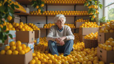 National Senior Federation Unifies Retirement Funds as 'Physical Lemon Payment'; Pension Offices Enveloped in Citrus Aroma - Style 7