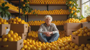 National Senior Federation Unifies Retirement Funds as 'Physical Lemon Payment'; Pension Offices Enveloped in Citrus Aroma - Style 9