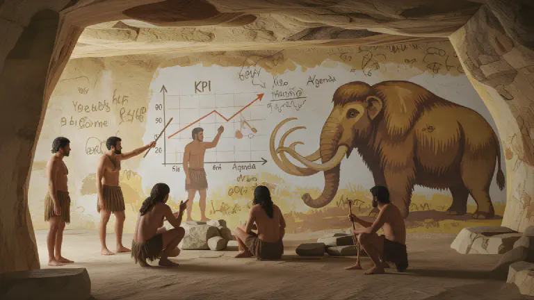 古代人類、パワポ作りで絶滅か。洞窟壁画に「アジェンダ」と「KPI」の文字