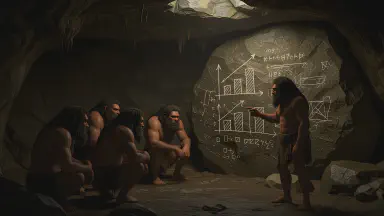 Ancient Humans May Have Gone Extinct from Making PowerPoints: 'Agenda' and 'KPI' Found on Cave Walls - Style 2