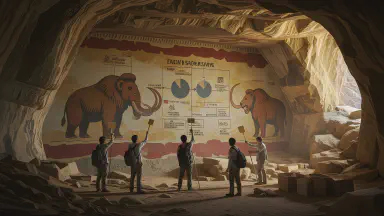 Ancient Humans May Have Gone Extinct from Making PowerPoints: 'Agenda' and 'KPI' Found on Cave Walls - Style 5