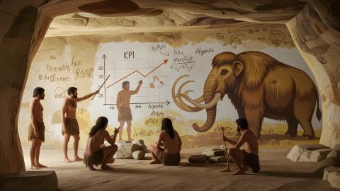 古代人類、パワポ作りで絶滅か。洞窟壁画に「アジェンダ」と「KPI」の文字