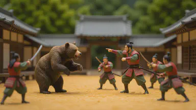 Bear That Wandered Onto Film Set Makes Official Debut as Stunt Actor - Style 5
