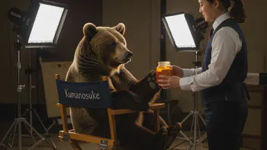 Bear That Wandered Onto Film Set Makes Official Debut as Stunt Actor - Style 8
