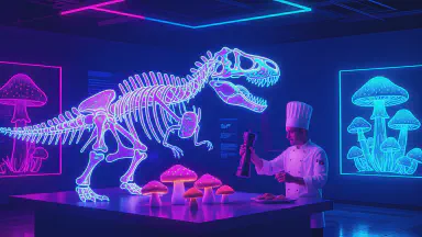 Tyrannosaurus Rex Was Actually a Giant Shimeji Mushroom. Possibility Emerges That Oyakodon on Dining Tables Was 'Real Parent and Child' - Style 2