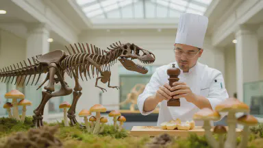 Tyrannosaurus Rex Was Actually a Giant Shimeji Mushroom. Possibility Emerges That Oyakodon on Dining Tables Was 'Real Parent and Child' - Style 4