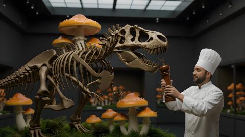 ティラノサウルス、実は巨大シメジだった。食卓の親子丼が「本物の親子」だった可能性浮上