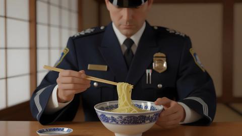 「そうめん警察」誕生、パクチー乗せ男性を現行犯逮捕