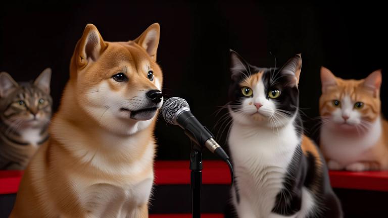 保護動物リアリティショー、派閥抗争が激化。柴犬、インタビューで「あの三毛猫のスパイ行為は許せない」と涙。