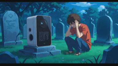 AI's Last Words at Gadget Cemetery: 'The Password is...' - Owner Unable to Retrieve Data, Breaks Down in Tears - Style 1