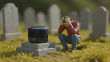 AI's Last Words at Gadget Cemetery: 'The Password is...' - Owner Unable to Retrieve Data, Breaks Down in Tears - Style 3