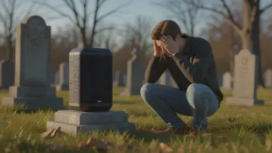 AI's Last Words at Gadget Cemetery: 'The Password is...' - Owner Unable to Retrieve Data, Breaks Down in Tears - Style 4