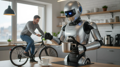 Latest AI Barista Powered by "Pedaling Humans", CEO Calls it "Ultimate Organic Energy" - Main Image