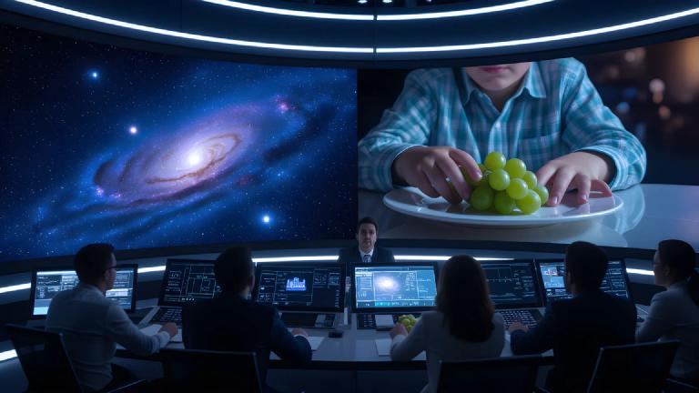 「巨峰一粒の配置ミスで星系消滅」内閣府、３歳児を特命担当大臣に任命