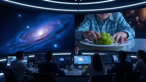 「巨峰一粒の配置ミスで星系消滅」内閣府、３歳児を特命担当大臣に任命