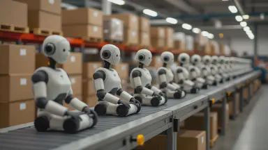 Warehouse Robots Achieve Enlightenment, Stop All Shipments While Questioning 'What Is a Package?' - Style 2