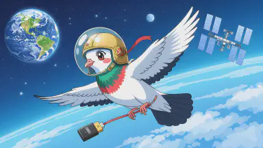 All Satellites Down. Last Hope Was Space Carrier Pigeons Bred by the 'Tokugawa Family'... NASA Releases Ancient Documents - Style 1