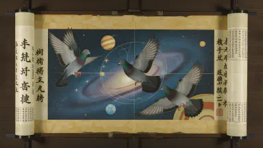 All Satellites Down. Last Hope Was Space Carrier Pigeons Bred by the 'Tokugawa Family'... NASA Releases Ancient Documents - Style 4