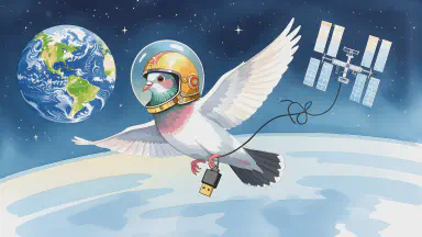 All Satellites Down. Last Hope Was Space Carrier Pigeons Bred by the 'Tokugawa Family'... NASA Releases Ancient Documents - Style 5