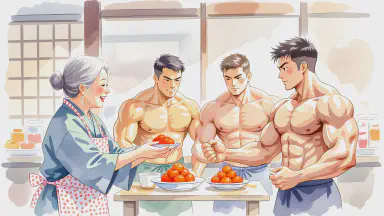 Grandma's Spicy Ohagi Causes Illegal Muscle Growth; Bodybuilding World Trembles as Sweet Shop Owner Becomes Wanted 'Muscle Trafficker' - Style 5
