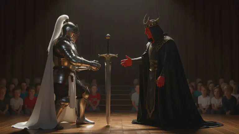 "This is Overtime!" Hero Strikes by Stabbing Holy Sword into Floor, Forms Union with Demon Lord