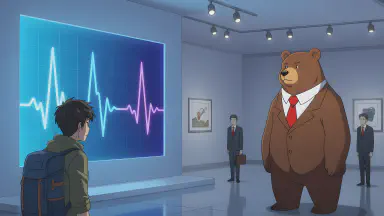 "I Thought I Was Going to Die" Heart Rate Graph Wins Contemporary Art Award. Bear Demands Credit as "Co-Creator" - Style 1