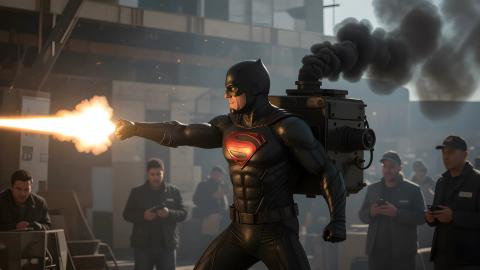 "True Hero" Emits Black Smoke with Every Special Attack. Power Source Revealed to be Diesel Engine