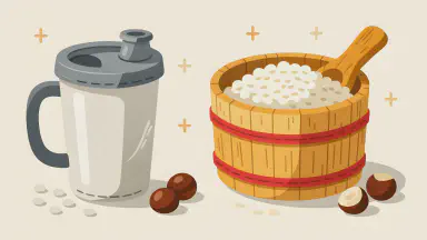 Bodybuilders Ditch Protein Shakers for Wooden Rice Tubs. New Trend: "Chestnut Rice Bulk-Up" Born - Style 2