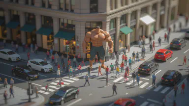 Scientists Announce "The Secret to Longevity is in Your Right Arm." All of Humanity Becomes Popeye, Can No Longer Fit Through Doors - Style 2