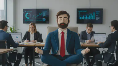 AI HR Appoints 'Chief Silence Officer' to Maximize Meeting Productivity. KPI is Seconds of 'Awkward Silence' - Style 2