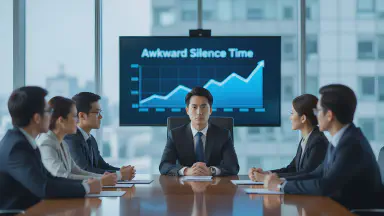 AI HR Appoints 'Chief Silence Officer' to Maximize Meeting Productivity. KPI is Seconds of 'Awkward Silence' - Style 3