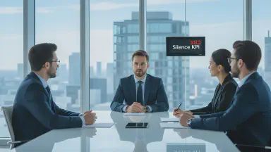 AI HR Appoints 'Chief Silence Officer' to Maximize Meeting Productivity. KPI is Seconds of 'Awkward Silence' - Style 5