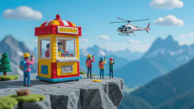 "Likes" Worth Your Life: Government Turns Dangerous Cliffs into Gacha-Based Photo Spots. Grand Prize: "Immediate Drone Rescue" - Style 3