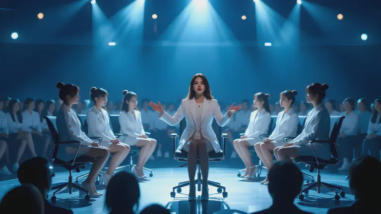 アイドル界に激震。新グループのアンコールは「正しい椅子の座り方講座」