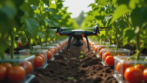 Garden Tomato 'Arrested' for Breaking Self-Isolation. New Gardening Style with 24-Hour Drone Surveillance is Born