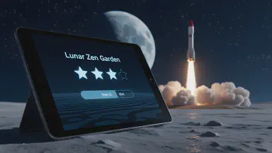 月面枯山水、まさかの低評価レビュー。「石の配置に哲学がない」と酷評され、庭師を緊急射出 - Style 5