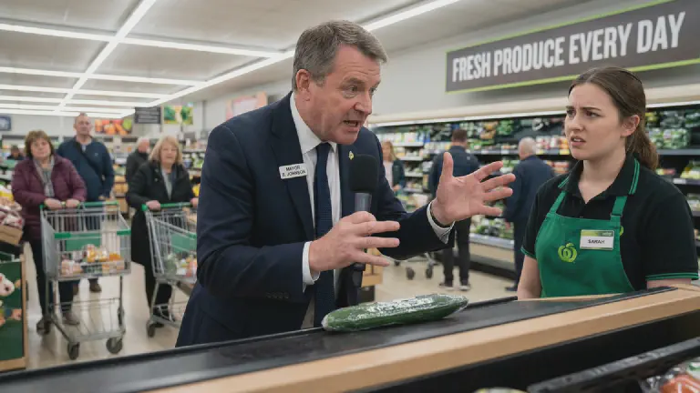 "What's the Basis for That Half-Price?" Opposition Leader Takes Shocking Job as Supermarket Manager, Interrogates Cucumber Price for Three Hours
