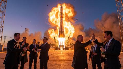 ロケット爆散で株価ストップ高、CEOが「次はもっと派手に爆破する」と涙の謝罪
